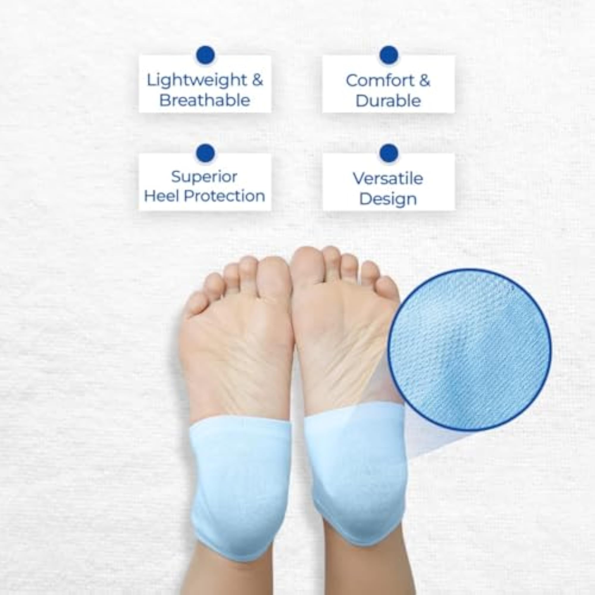 Gel Heel Socks for Cracked Heels, Foot Care